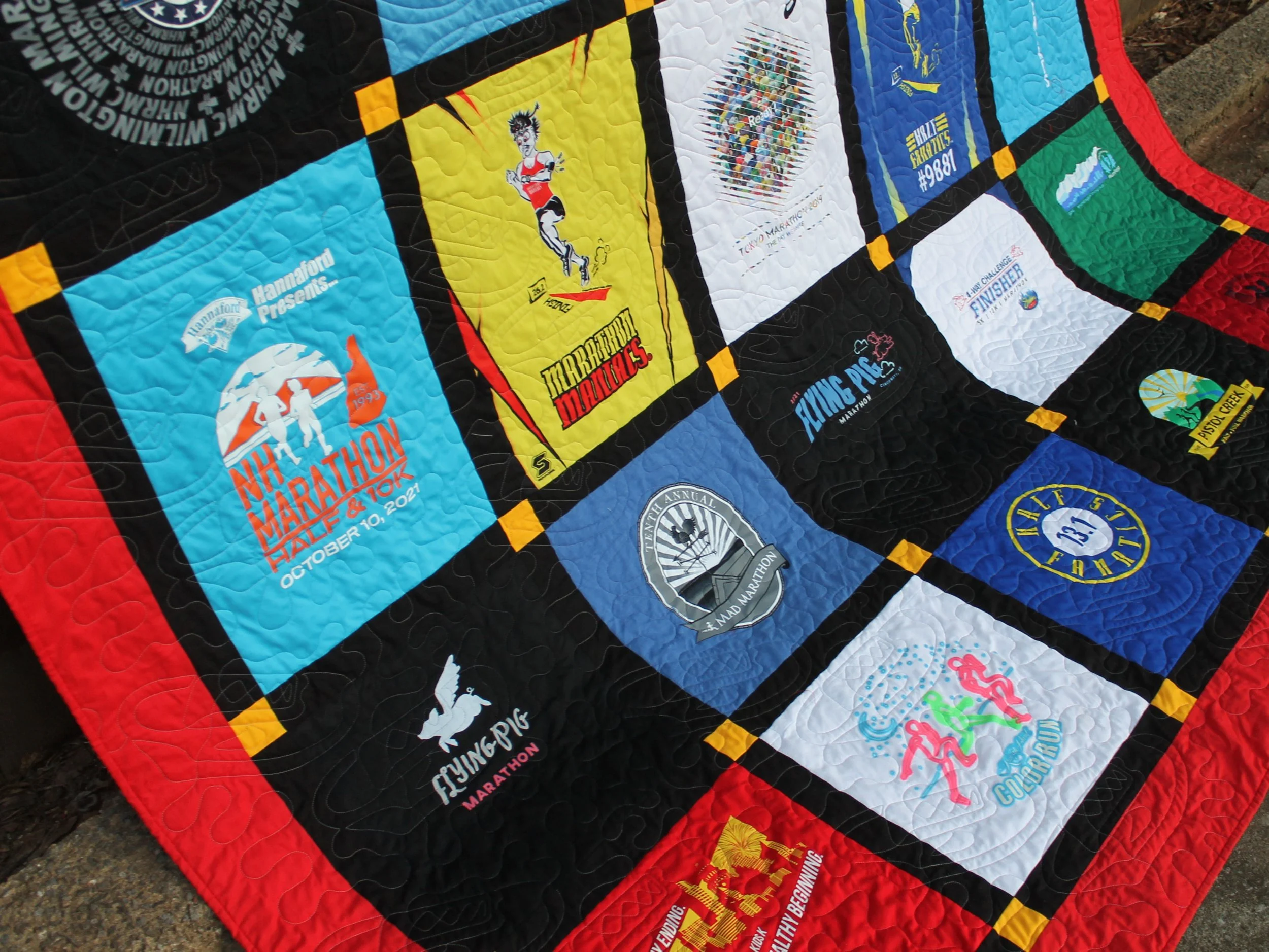 Running t shirt blanket shop
